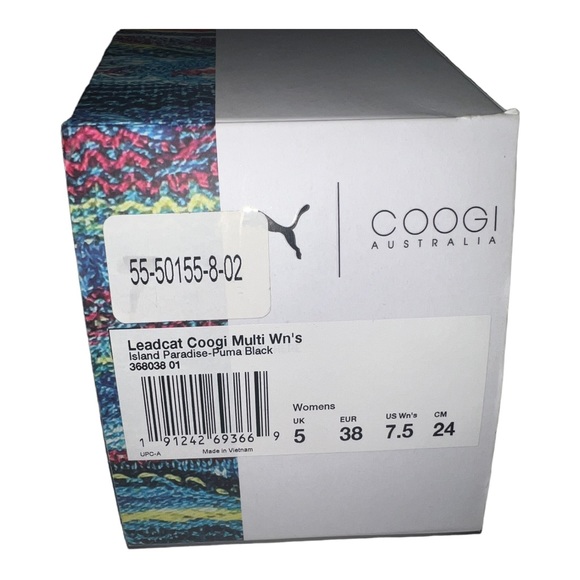 NWT Puma Black 7.5-Island Paradise-Leadcat Coogi Multi Wn’s Slides/Sandals - Picture 6 of 7